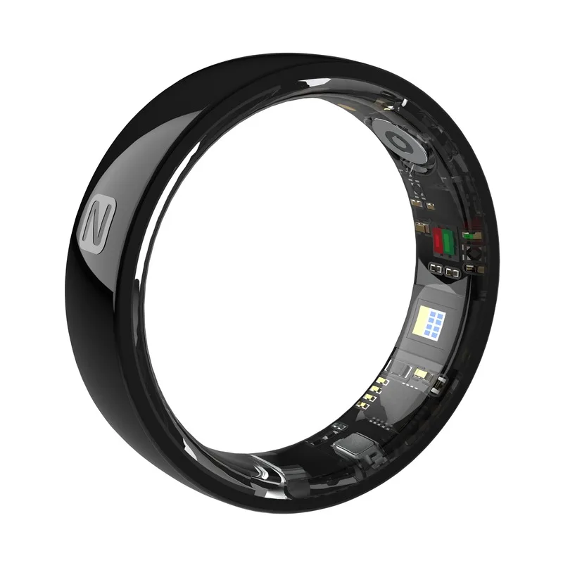 TAVZELI TK8 NFC Smart Ring Ceramic Access Control Heart Rate Sleep Steps 5ATM Waterproof No Screen for Android iOS Men Women