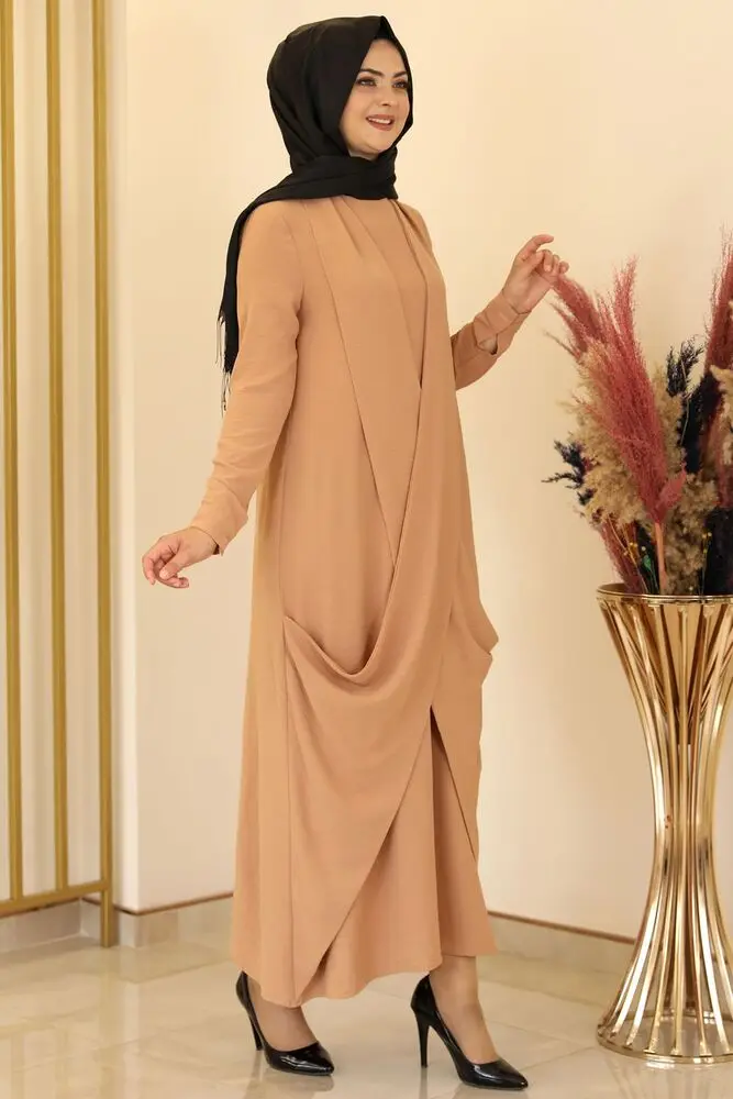 Dress Biscuit-Fashion Showcase Design Stylish Design Muslim Hijab Fashion Clothing Dress