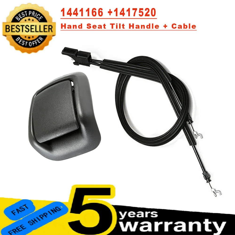 For Ford Fiesta MK6 3 Door 2001-2008 Left Right Hand Seat Tilt Cables+Armrest Cover 1441167 1441166 1417521 1417520