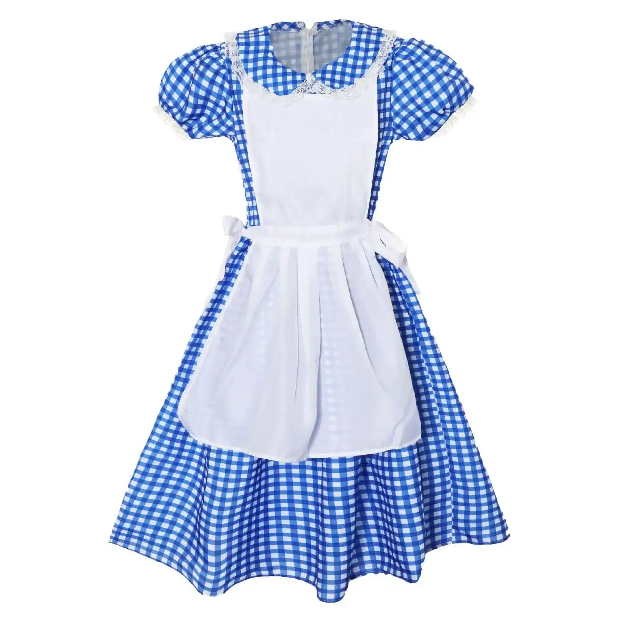 Ladies Kansas Girl Dress - Blue and White Gingham Dress - Fancy Dress Costume - Perfect For World Book Day