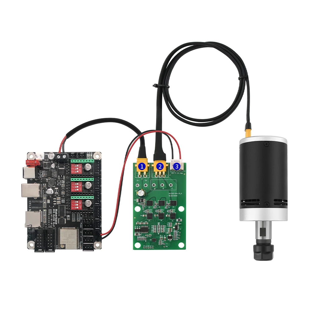 Imagem -02 - Kit Máquina de Gravura Cnc para Carpintaria Baixo Ruído dc 24v 10000 Rpm Motor sem Escova Board Drive 3018 Pro Gravador