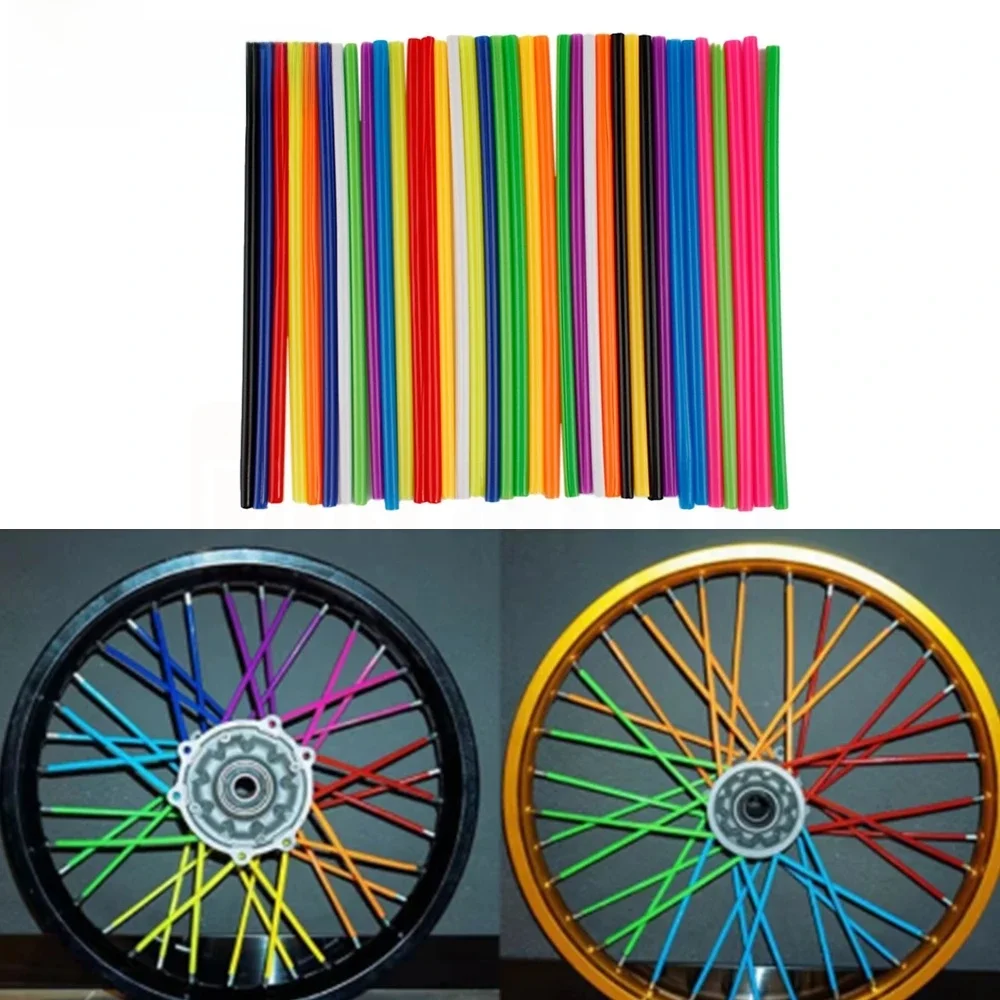 AliExpress Spoke Skins Spoke Covers Trim Wrap Cover Decoration Protector Pipe for Motocross Bicycle Bike Wheel Spoked 12 Colors 17CM
