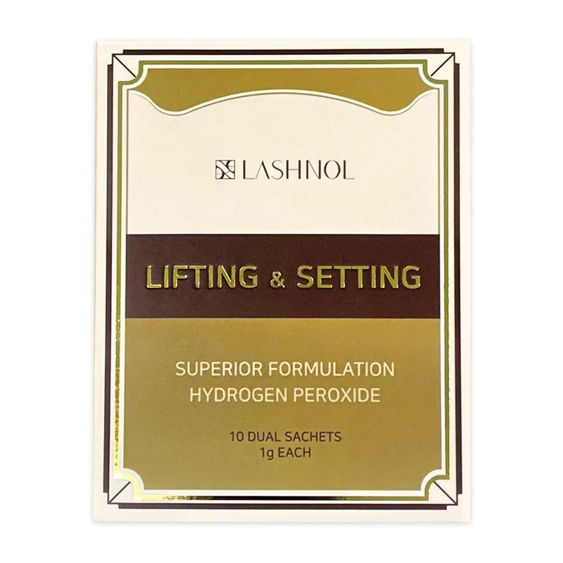 סטים להרמת ריסים LASHNOL לגידול ארוך טווח טיפוח והרמת ריסים