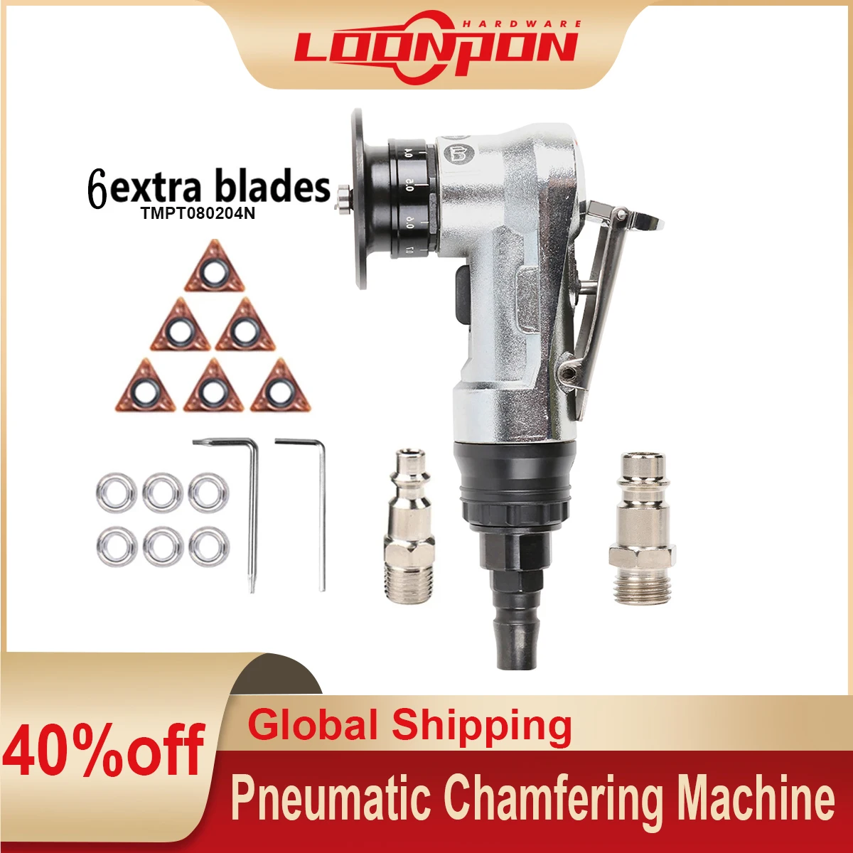 

Mini Pneumatic Chamfering Machine Portable 45 Degree Chamfer Machine Metal Trimming 45° Arc Beveling Machine Air Tools