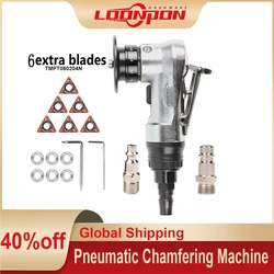 Mini Pneumatic Chamfering Machine Portable 45 Degree Chamfer Machine Metal Trimming 45° Arc Beveling Machine Air Tools