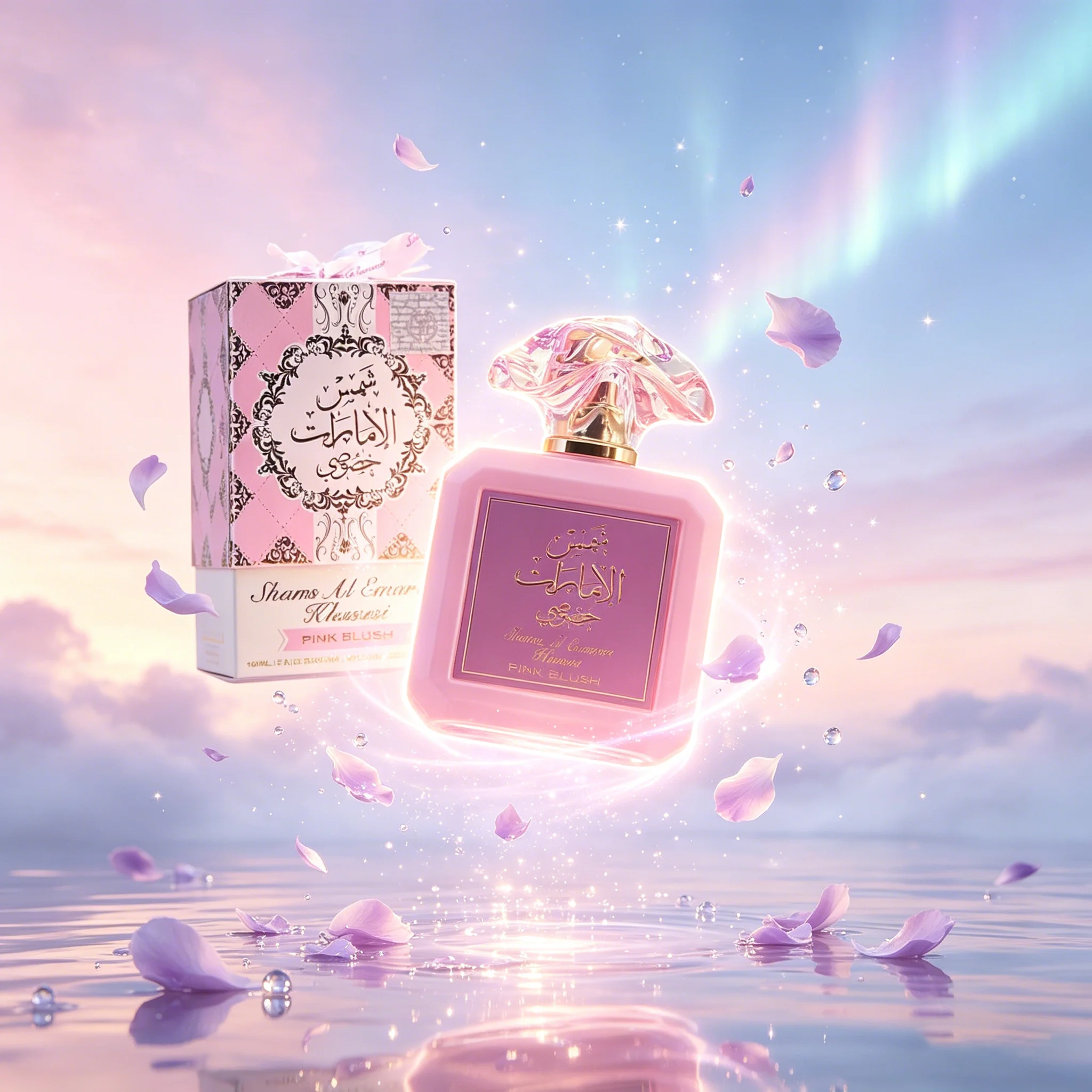

Pink Blush Shams Al Emarat Khususi Women's Eau de Parfum | Marshmallow Sweet Romantic Arabian Scent | Pink Bottle | 100 ml