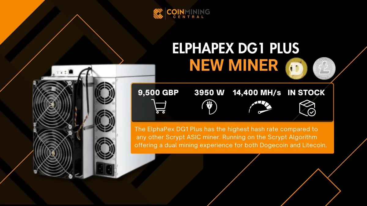 

1s best offer Elphapex DG1 11G LTC Litecoin DOGE Dogecoin Asic Miner Profitability Hashrate 11Gh/s 3420W New in