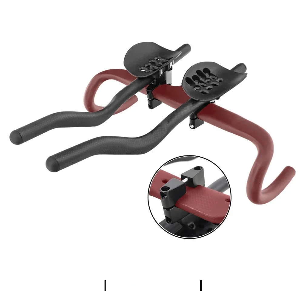 AliExpress ULLICYC Road Bike Triathlon Time Trial,3K Full Carbon Bicycle Rest TT Handlebar 35°/55° For Aero Handlebar Extension With Clip