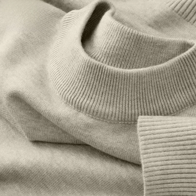 Nowe męskie swetry z golfem na co dzień z długim rękawem sweter termiczny jesień podstawowy lekki Streetwear płaszcz z dzianiny topy — zdjęcie 2