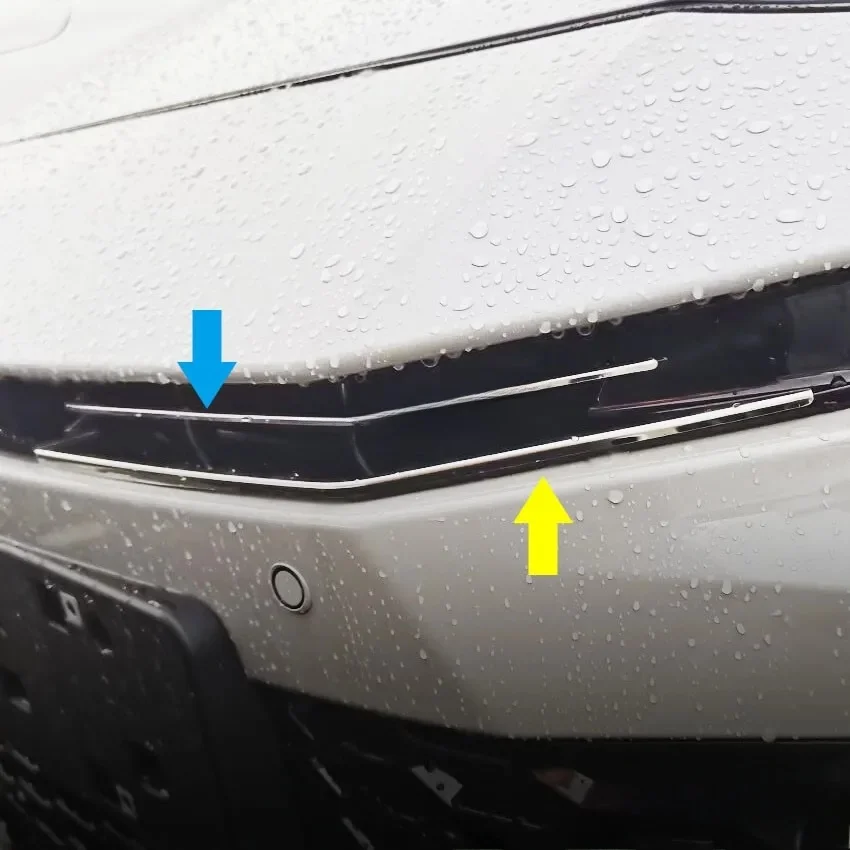 Stainless Steel Front Grille Grill Strips Trims Moulding For 2025 Toyota Camry Accessories