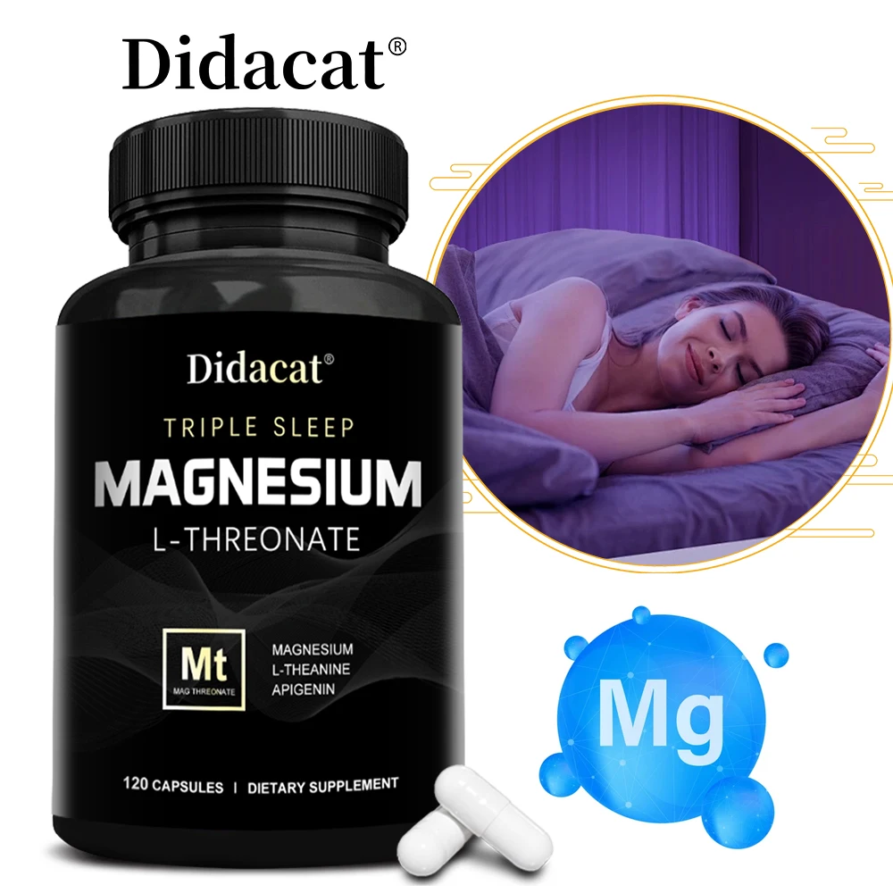 

Magnesium L Threonate - Improves Memory, Deep Sleep, Promotes Brain Health, Enhances Memory and Supports Better Mood