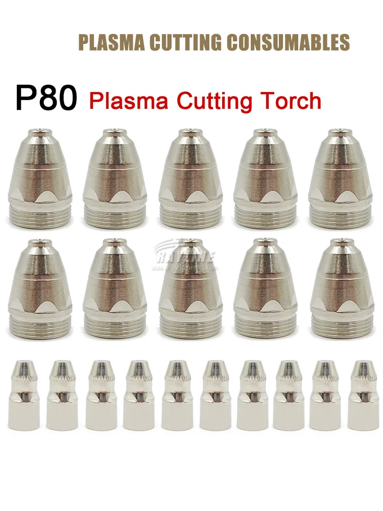 

P80 Plasma Nozzle Black Wolf 1.5mm Black Wolf P80 Cutting Nozzle Electrode Plasma Cutting Cutter Torch Consumables 1pcs