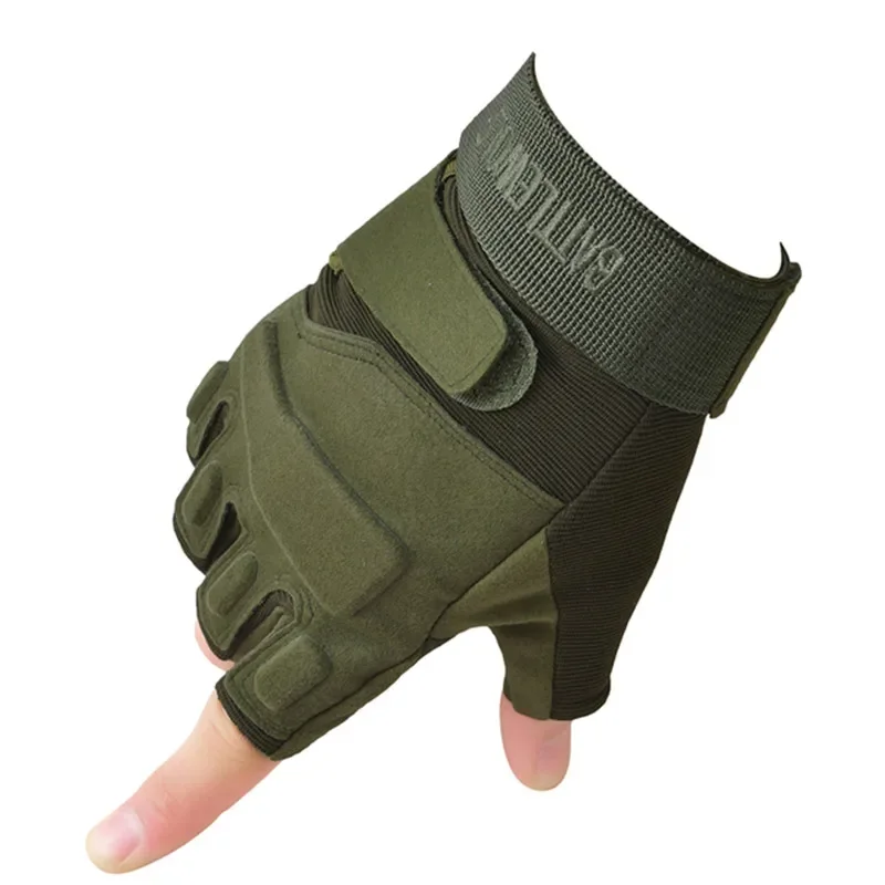 AliExpress AKINZABO Men's Tactical Gloves Outdoor Sports Fitness Gym Mittens Men Women Antiskid Anti-Slip Cycle Riding Fingerless Fitness Gloves
