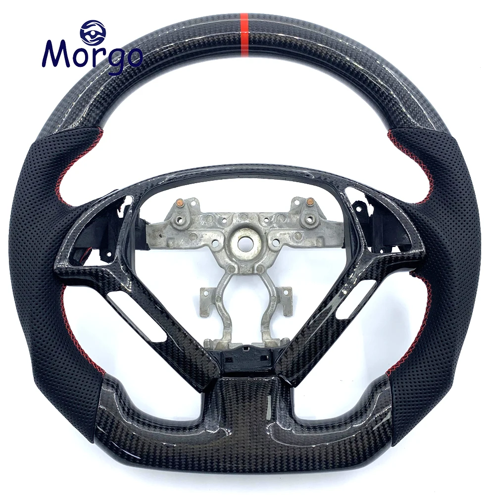 

Automotive parts G37 carbon fiber steering wheel G25 G35 G37 Q50 Q60 EX35 EX37 For Infiniti steering wheel Customizable