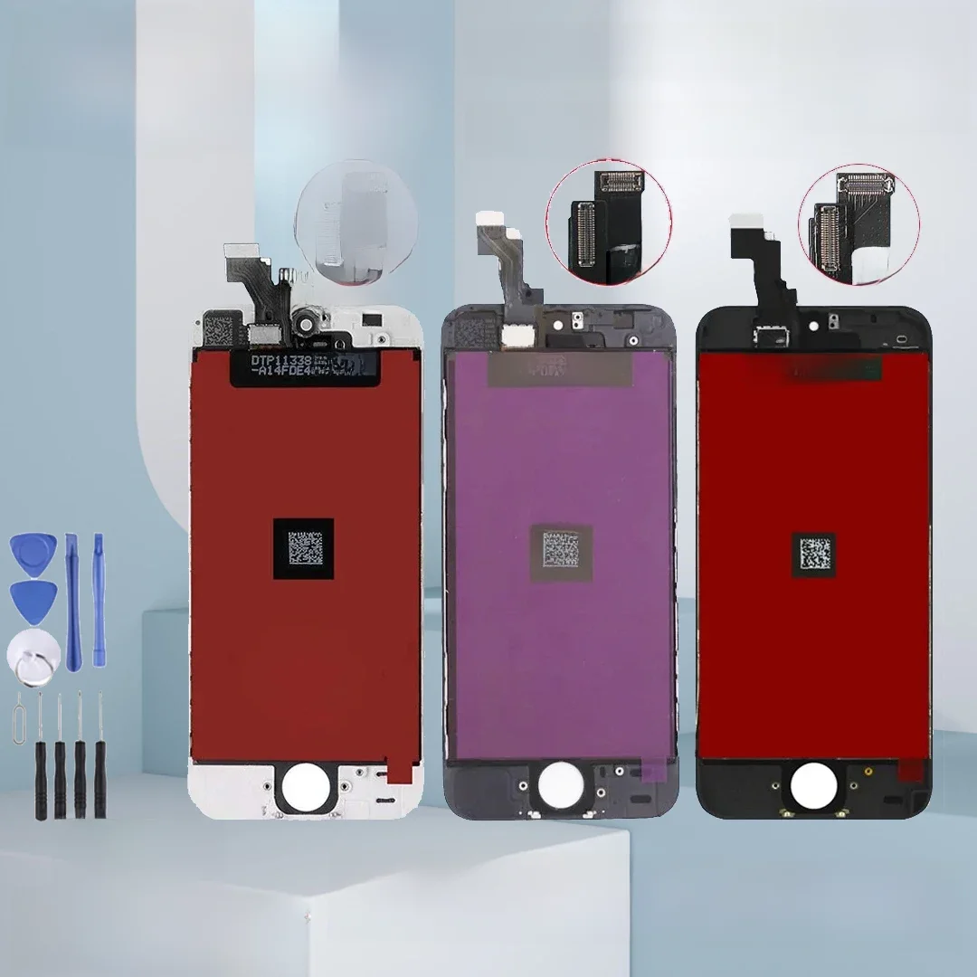 Super przetestowany wyświetlacz dla iPhone 5 5S 5C 6 6S 7 8 Ekran LCD Ekran dotykowy Digitizer Zespół dla iPhone 6 Plus 6S 7 8 Plus lcd — zdjęcie 2