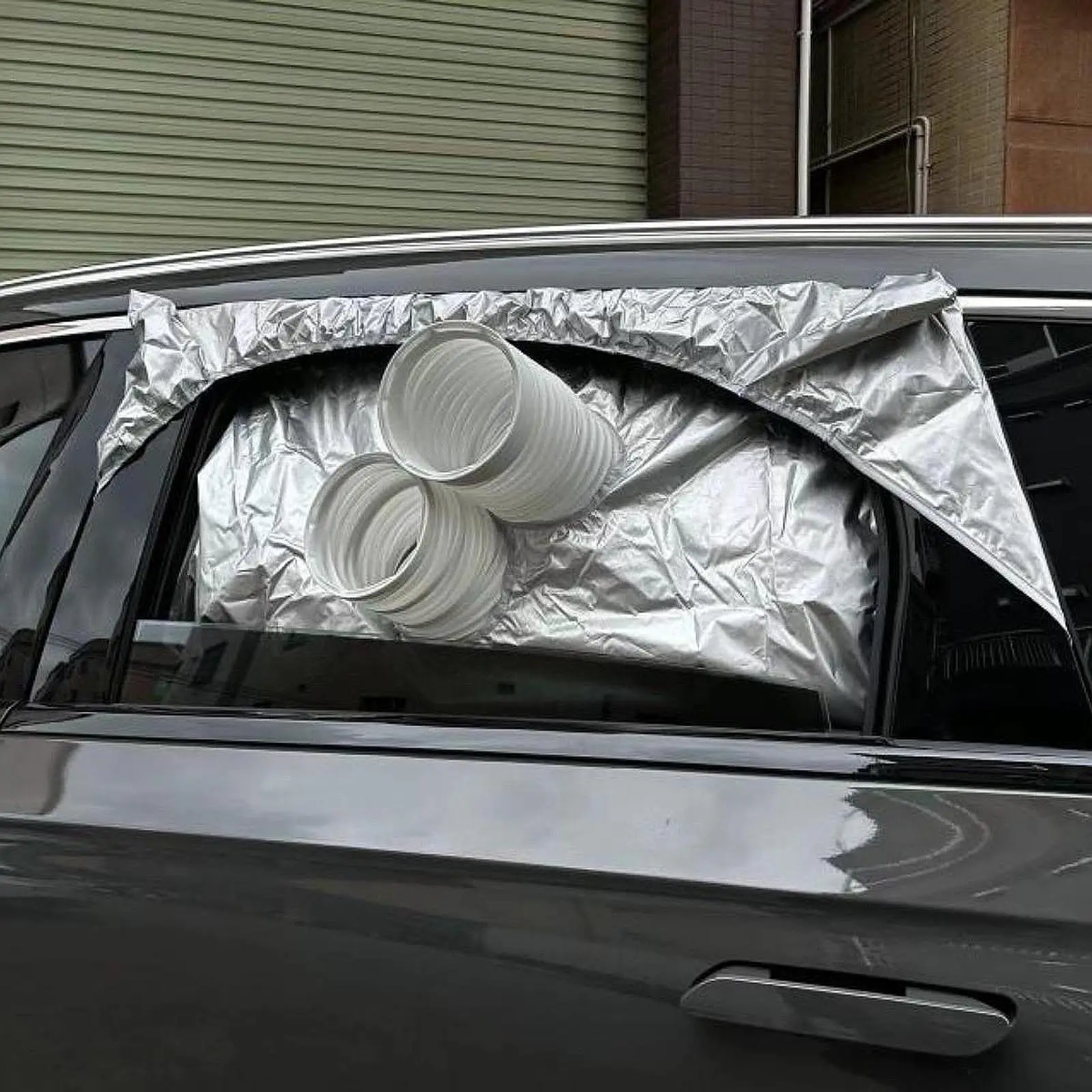 Conditioner Duct Cover, Portable AC Exhaust Pipe, Car Window Cover, Shading Cover for Trucks For Sliding Windows, Spot Cooler