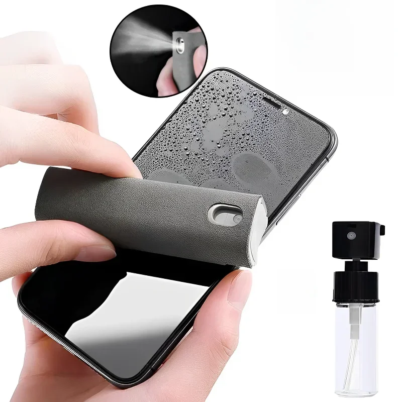 Butelka z rozpylaczem do ekranu telefonu komórkowego 2 w 1 Środek do czyszczenia ekranu komputera z zestawem ściereczek z mikrofibry Narzędzia do czyszczenia Środki do czyszczenia samochodu — zdjęcie 2