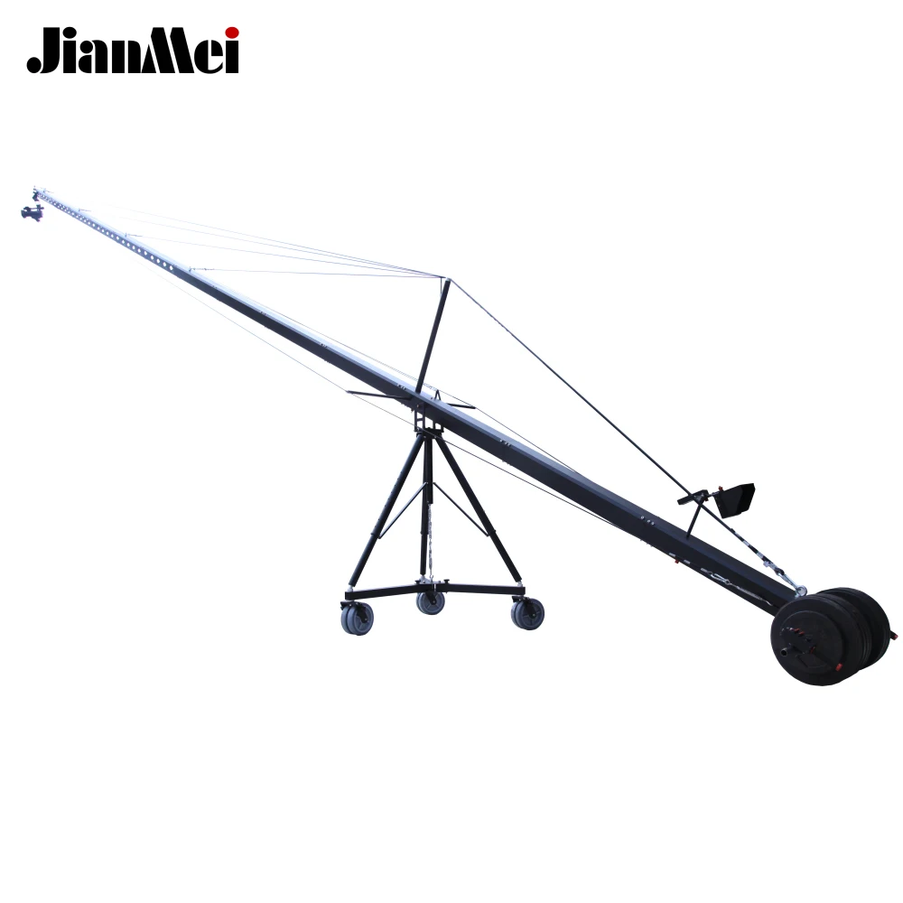 Jianmei Top Quality Broadcasting Jimmy Jib Heavy-duty  10 Meter 12 Meter 15 Meter Triangle Rocker Arm Camera Jib for Sony Camera