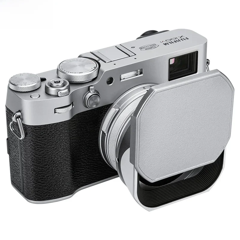 JJC LH-X100 Kwadratowa osłona obiektywu do aparatów FUJIFILM Fuji X100VI X100V X100F Osłona obiektywu z nasadką i pierścieniem adaptera Akcesoria do aparatu — zdjęcie 2