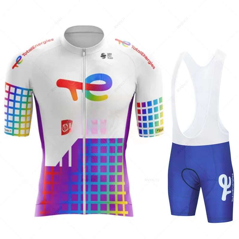 AliExpress NONE Total Energies Cycling Jersey Set Summer Short Sleeve Breathable Bicycle Men's Bike Clothing Maillot Ropa Ciclismo Uniform Suit