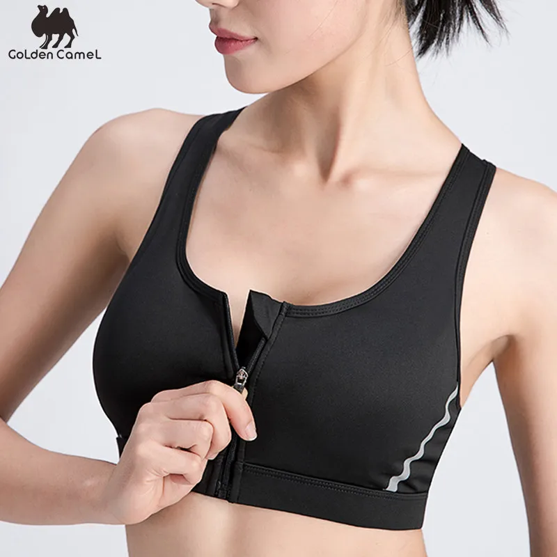 Goldencamel Women Yoga Sports Underwear Breathable Crop Tops Gym Yoga Sport Top Bras Fitness Running Vest Bra Lingerie Sports