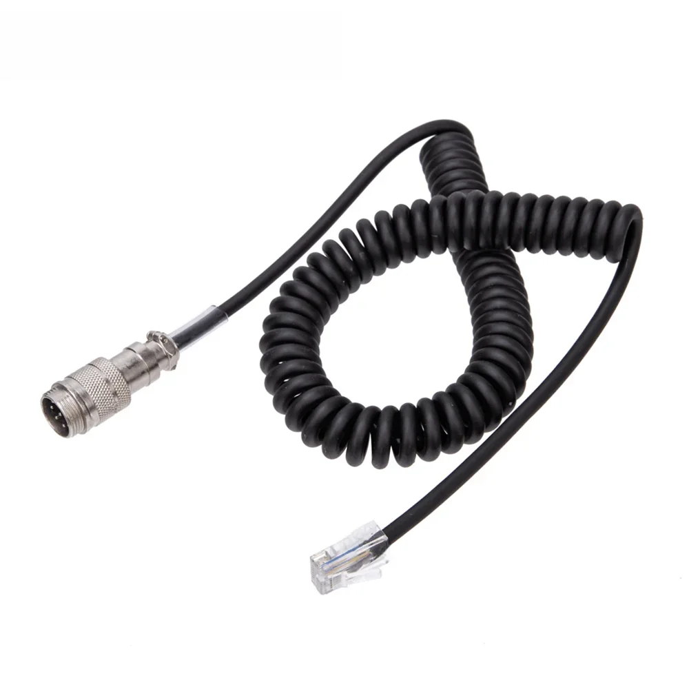 Okrągły 8-pinowy męski na 8-pinowy RJ-45 kabel adaptera mikrofonu dla Yaesu MD-200 MD-100 M-1 M-100 YM-48 MH-31 MH-31B8 MH-36D8 — zdjęcie 2