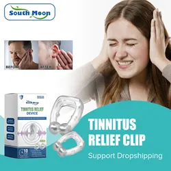 South Moon Tinnitus Clip Ear Ringing Calming Relief Improve Listen Relieve Deaf Ear Pressure Stopper Portable Anti Tinnitus Clip