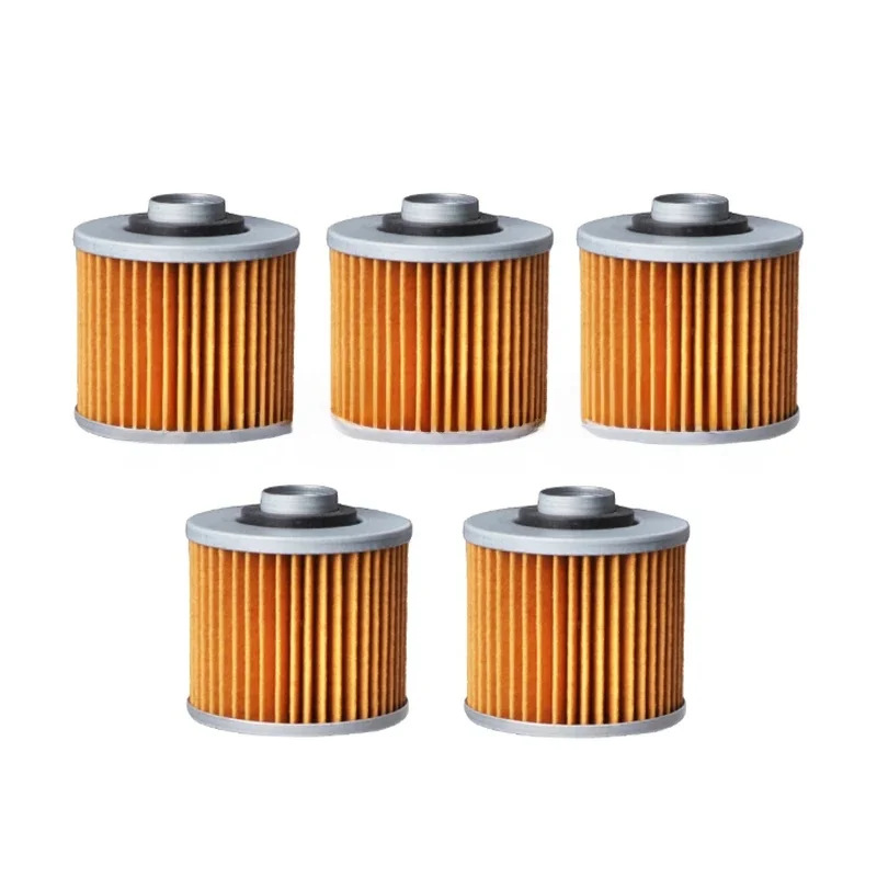 5 szt. Motocyklowy filtr oleju do Yamaha TDM850 Grizzly YFM 600 Raptor 700 Dragstar XVS 250 400 650 1100 V-Star XV 535 750 Virago — zdjęcie 2