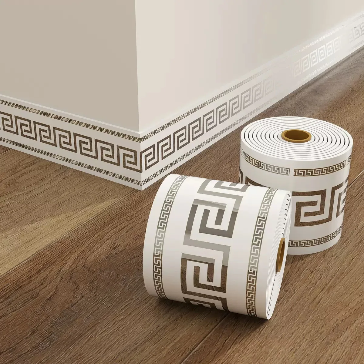 500cmx10cm Thickened self-adhesive baseboard stickers to cover up unsightly tile-like designs