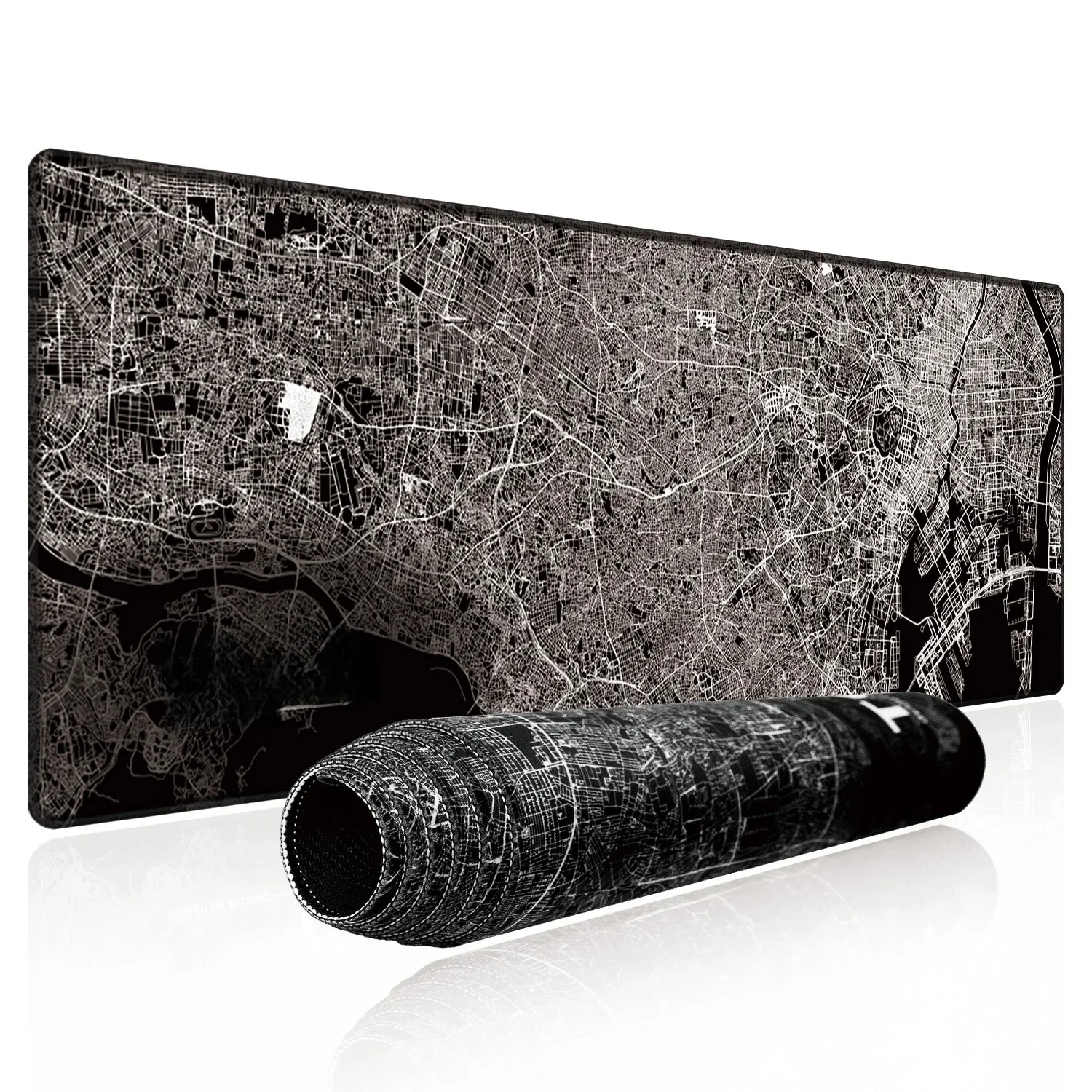 EXCO Gaming Mouse Pad for Tokyo Large Computer Desk Mat Stitched Edge Non-Slip Rubber Base Keyboard Mousepad for Office Home