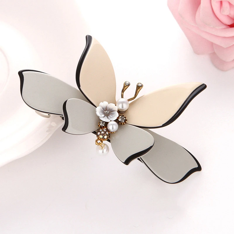 AFP 3D Butterfly Hair Clip Claw Bobby Pin Barrettes Decor Non-Slip Strong Hold Jaw Shark Crab Clips Headwear Hair Accessories