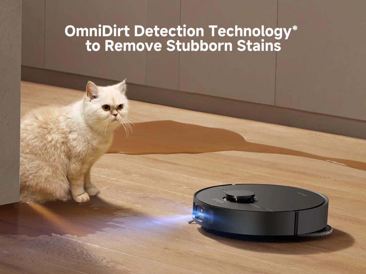 Refurbished DREAME Govac 508 Robotic Vacuum with Removable & Liftable Mop, 12,000Pa Suction, Side Brush Extensive Cleaning, 158°F Mop & Washboard Self Cleaning, Auto-Empty, Auto Refill, liftable Brushes