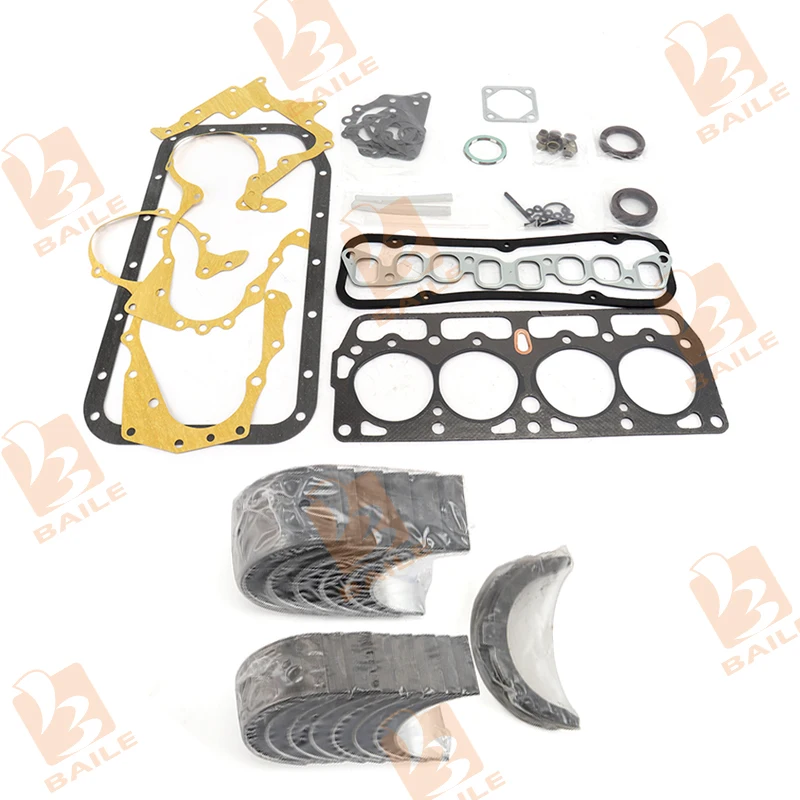 

4P Full Gasket Kit + Main Bearing Con Rod Bearing For Toyota Engine