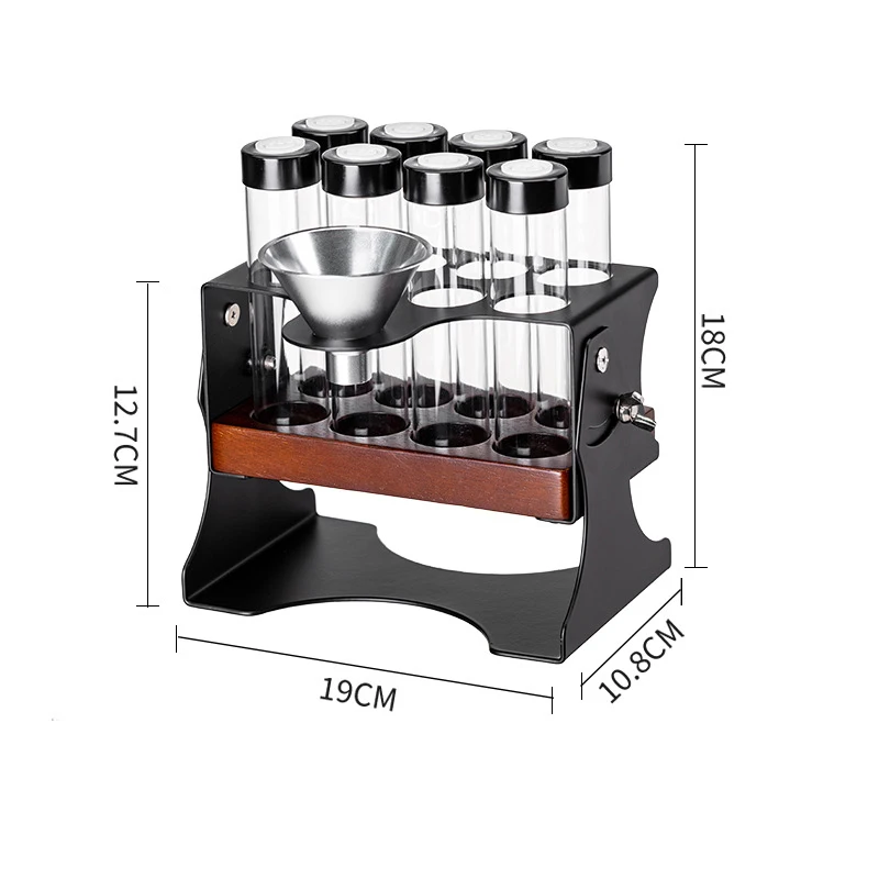 22G Coffee Beans Storage Container Display Rack Tea Tube Bottle Glass Espresso Coffee Accessories Tool Barista Coffeware Sets view 6