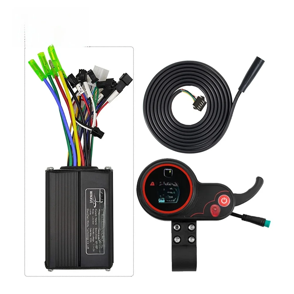 AliExpress WINXU 36V 48V 500W 25A FOC Sine Wave Brushless Motor Universal Controller TF-100 LCD Colour Display Set for Electric Scooter Bicycle