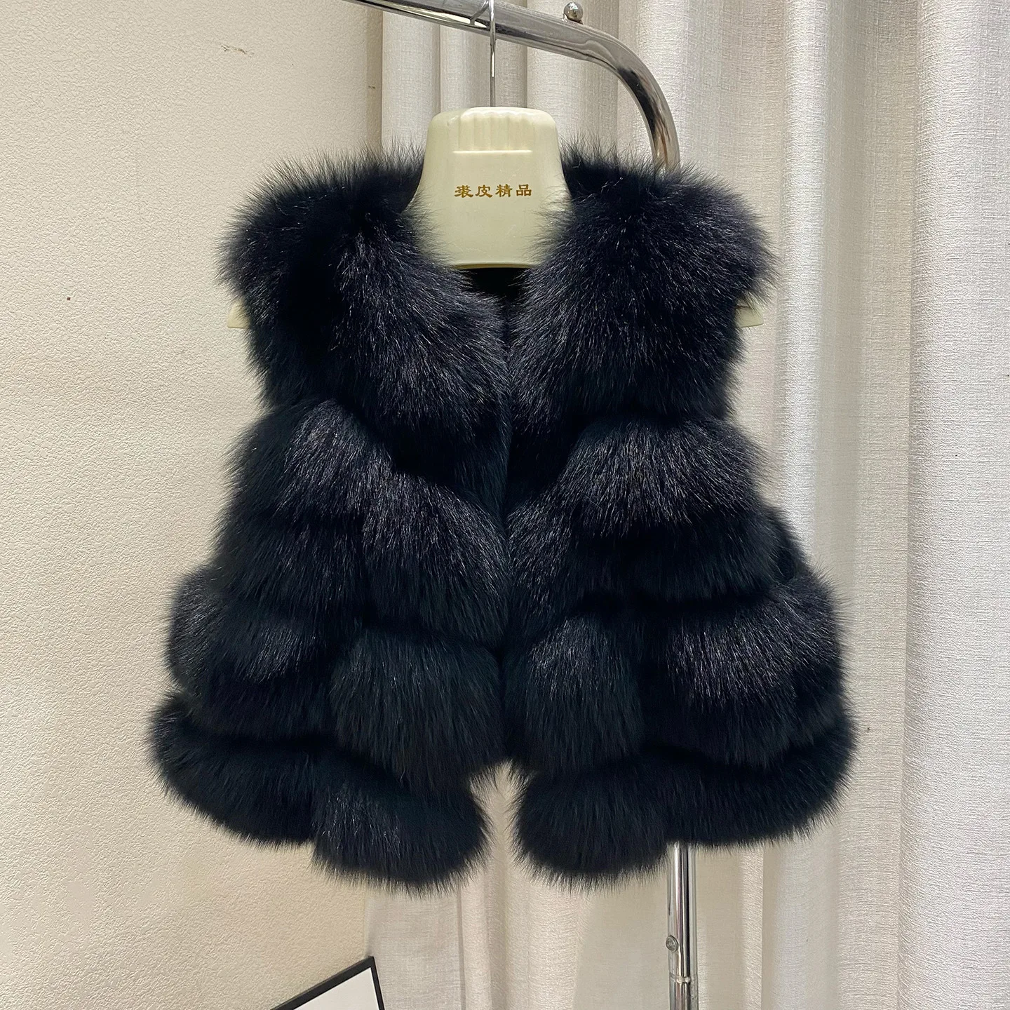 Gilet en fourrure de renard vé - Padded Vest Gilet avis et prix