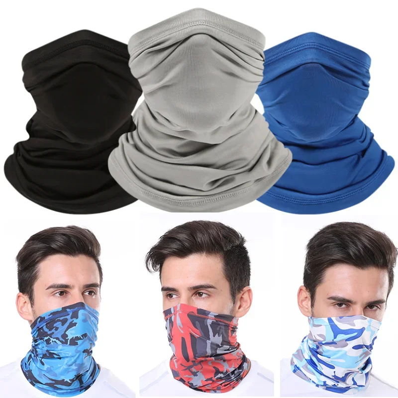 AliExpress UV Protection Scarf Ice Silk Face Cover mask Neck Tube Quick-drying Outdoor Fishing Cycling Magic Motorcycle Breathable Bandana