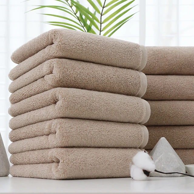 [Cotton Cloud] Very thick 200g 100% cotton, 30 water Hotel towel, 5 soft Brown/10 sheets, bath towel, 40*80cm Cotton Cloud