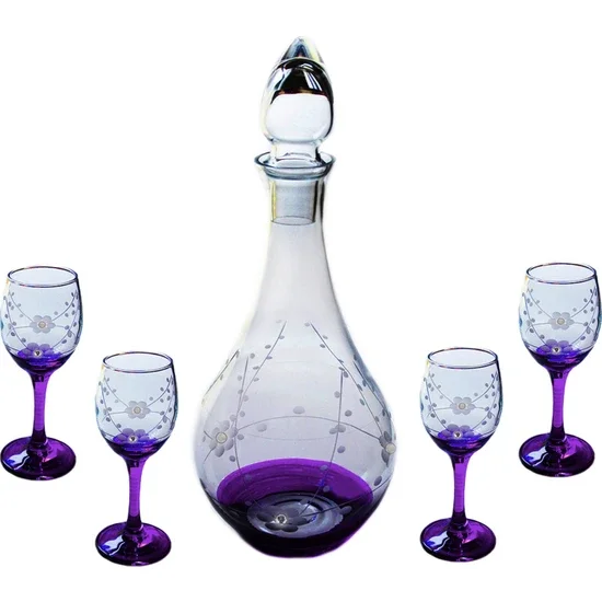 Başak 98911 Nature Stone (Purple) 7 Piece Fruit Juice Set Sympho