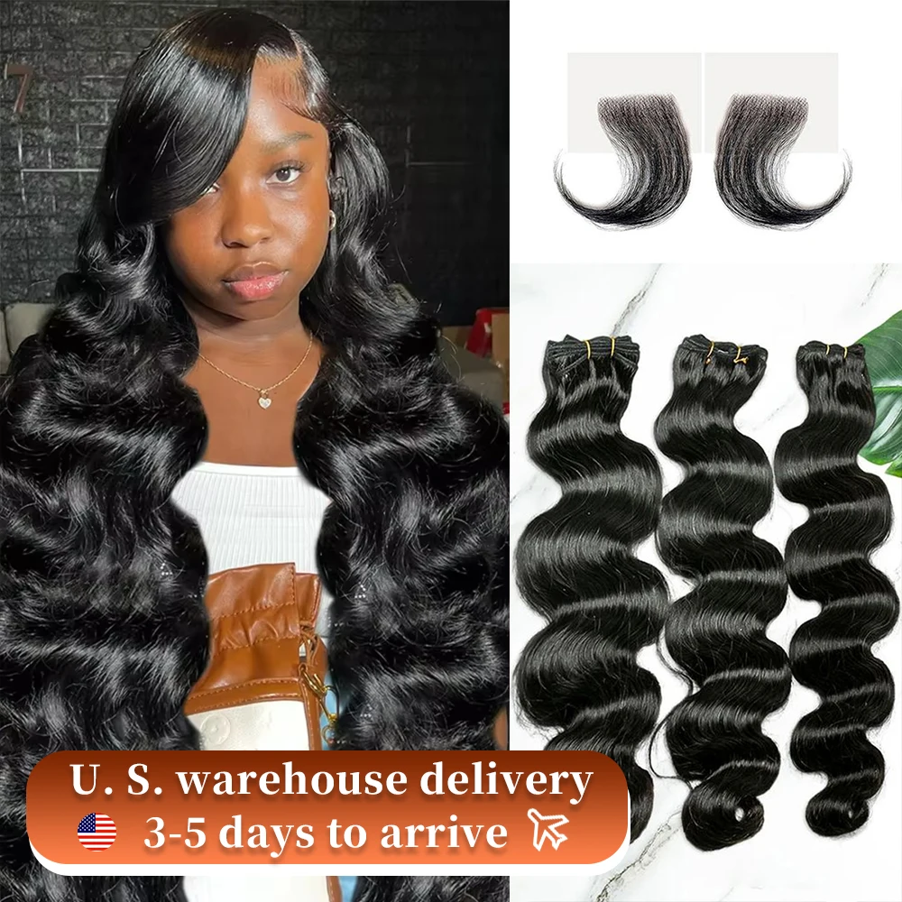 Bundles de cheveux humains Body Wave, 100% cheveux vierges brésiliens non transformés, tissage de cheveux, 3 faisceaux, vrais cheveux humains, noir naturel, 22 po, 24 po, 26 po