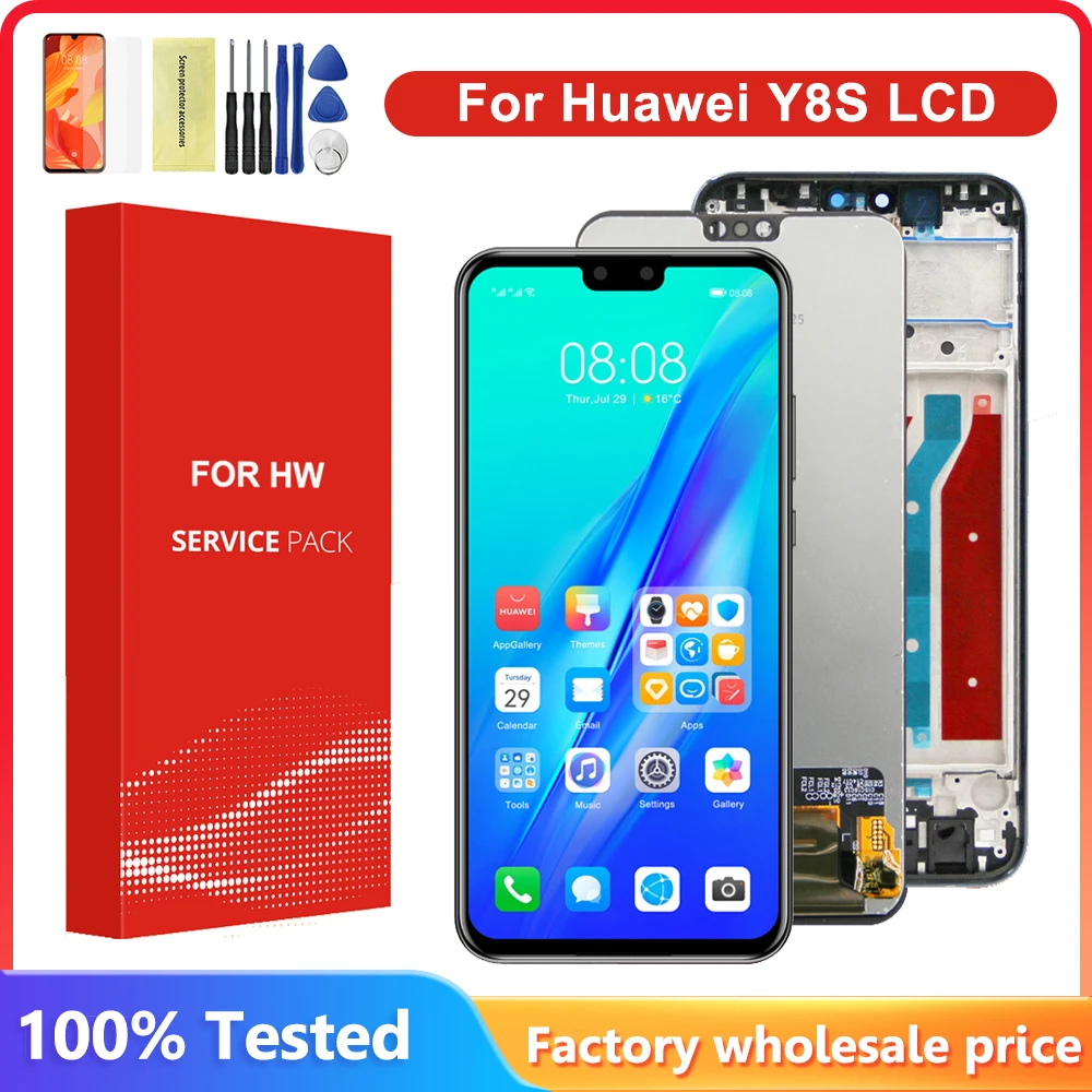 6.5\'\' AMOLED For Huawei Y8S Full LCD Display Touch Screen Digitizer Assembly For Huawei Y8S JKM-LX1,JKM-LX2,JKM-LX3 LCD Screen