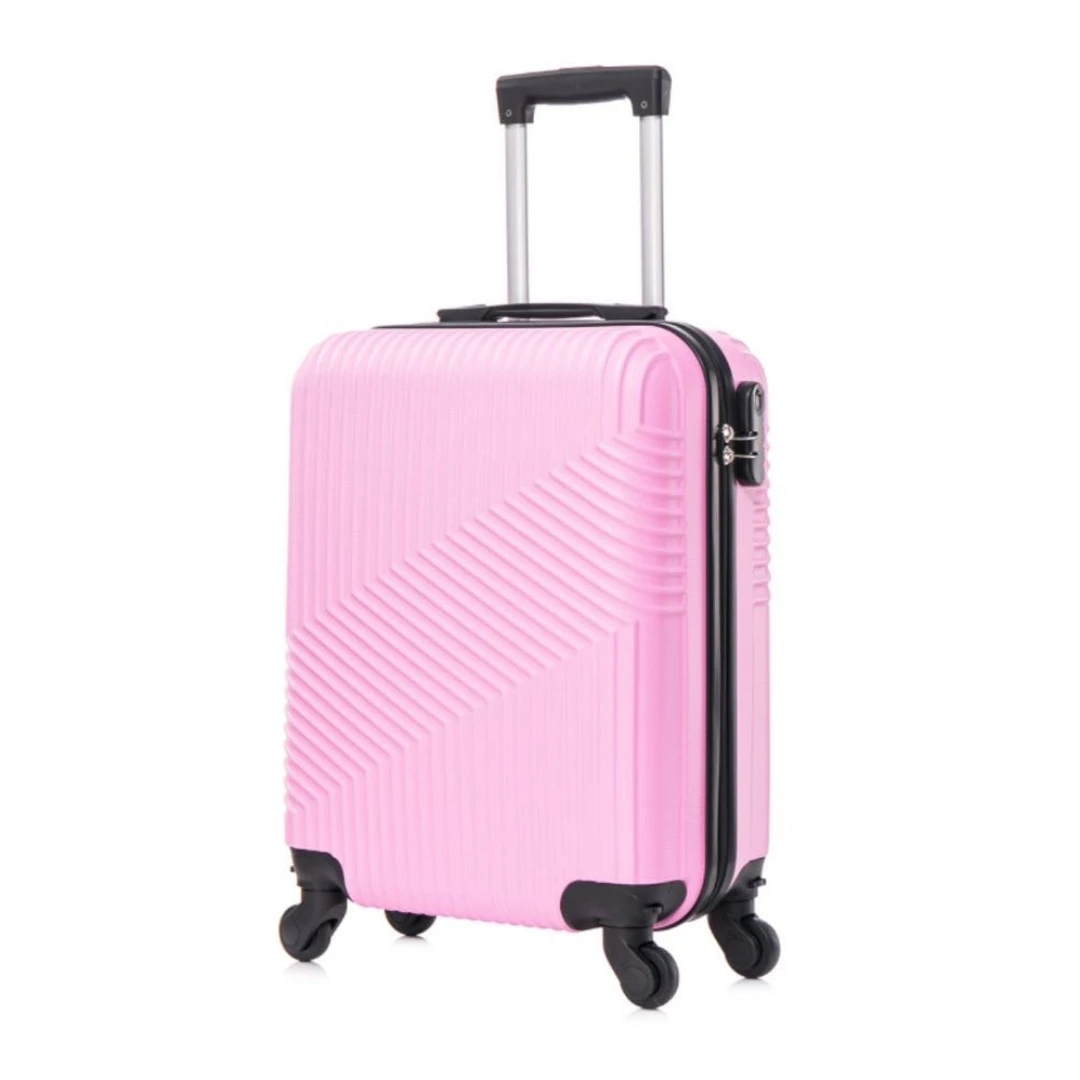 ARISE SHOP-Suitcase Airplane Luggage Travel Cabin Trolley Rigid ABS 4 Wheels Rigid Cabin Suitcase with Telescopic Handle 55x35x20CM