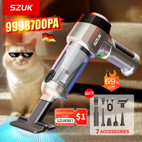 SZUK Car Vacuum Cleaner 9998700PA High Pressure Portable Handheld Powerful Mini Cordless Car Appliance Cleaning Vacuum Cleaner
