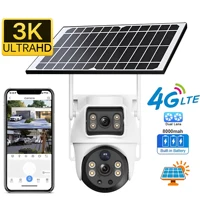 Dual Lens 3K Outdoor Camera 4G Security Surveillance System IP Camera with PIR Motion Detection And Night Vision BP9