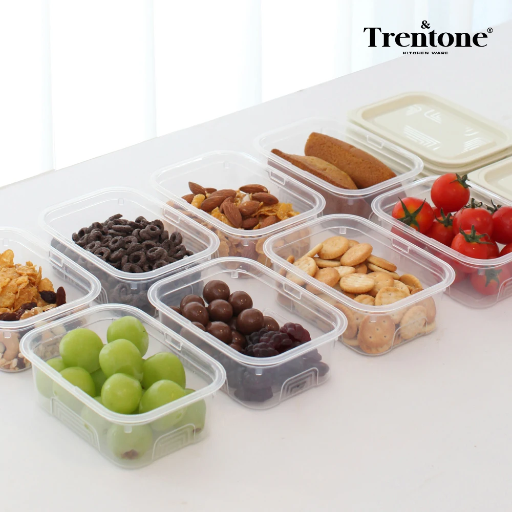 Trenton Airtight Container Set 2, 10 Types, 20 Pieces - Refrigerator Organization, Food Storage, Side Dish Container, Kimchi Container, Lunch Box, Microwave Safe