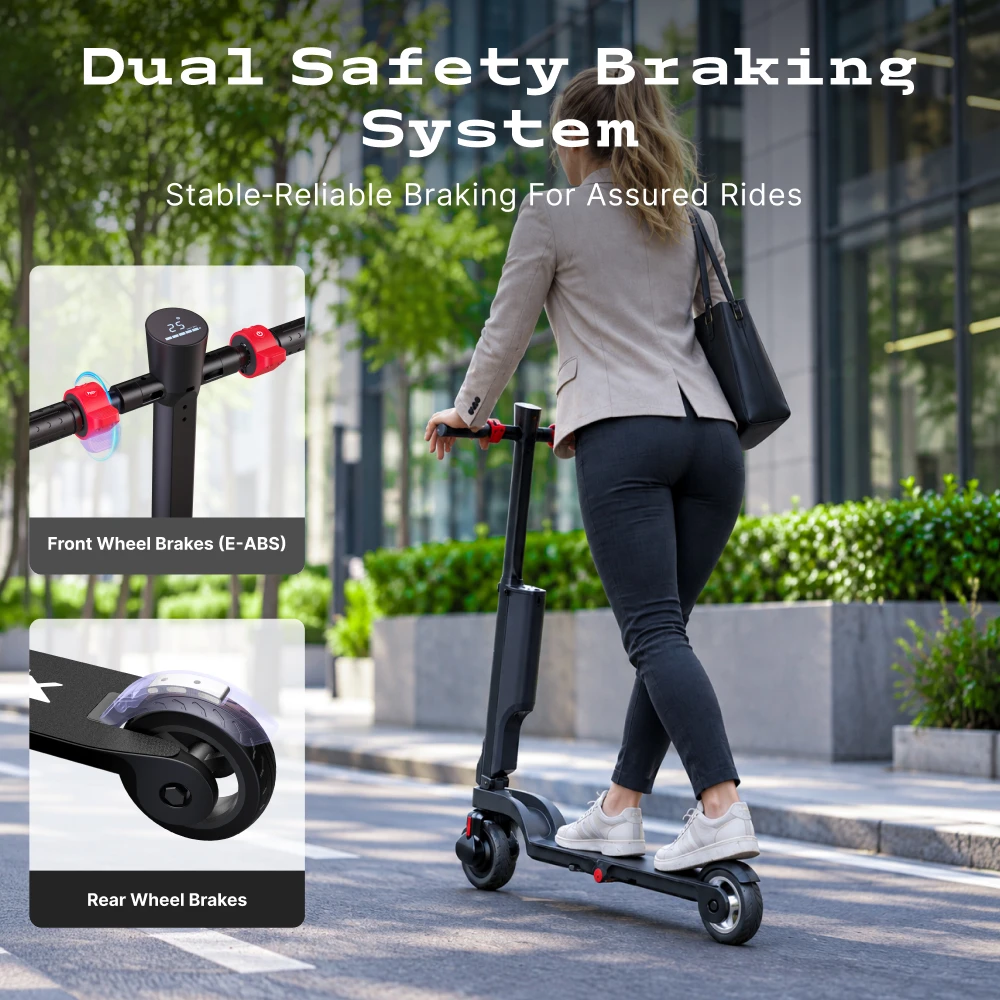 HX X6 350W 25km/h 36V 7,5Ah Elektroroller 5,5'' E-Scooter für den täglichen Arbeitsweg mit herausnehmbarem Akku, faltbarer Rucksack-E-Scooter – Detail 7