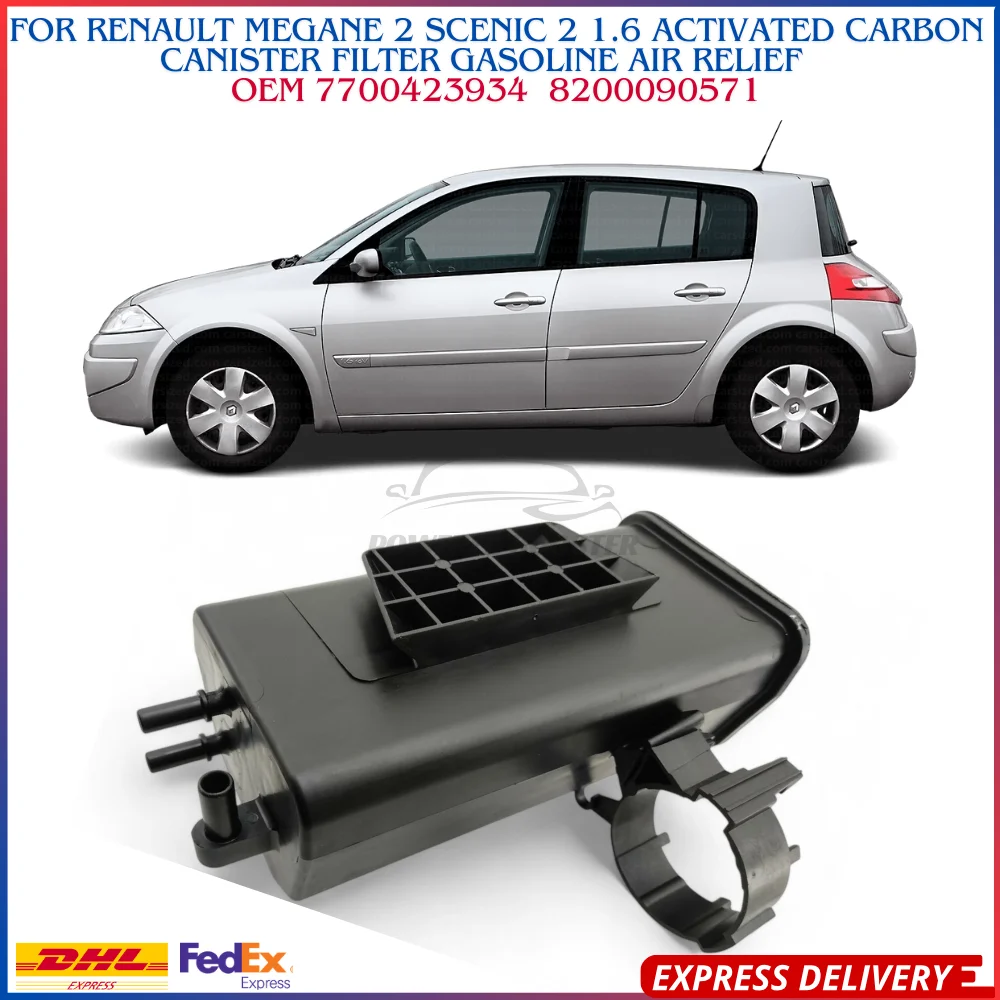 FOR RENAULT MEGANE 2 SCENIC 2 1.6 ACTIVATED CARBON CANISTER FILTER GASOLINE AIR RELIEF  OEM 7700423934  8200090571