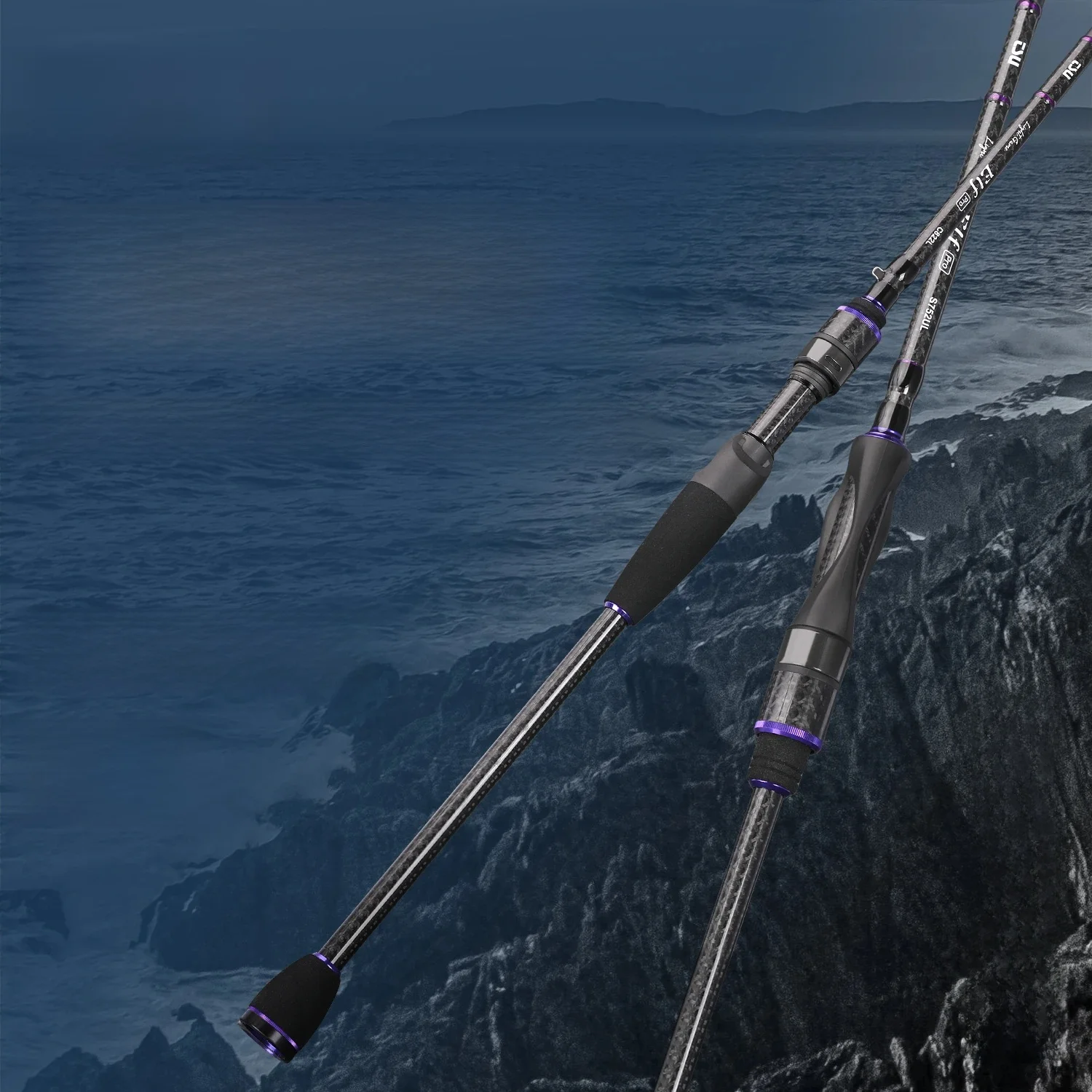 TSURINOYA NEUE Ultraleichte AJING Angelrute ELF PRO S752UL C752UL 2,26m 2-teilig ROCKFISH Köder 0,6-7g Casting Spinning Angelrute