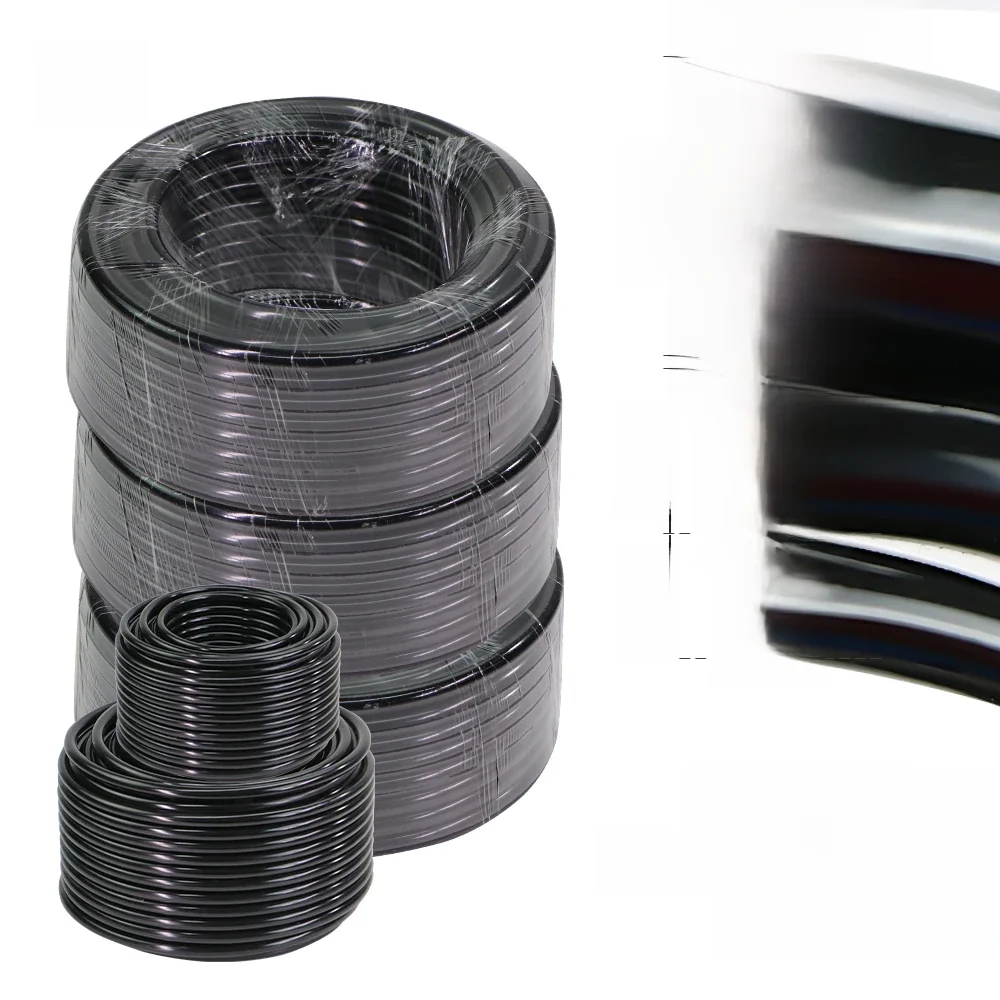10/20/30/50M OD-6mm 8mm 12mm czarny PE wąż ogrodowy odporny na ciśnienie 4/6mm 5/8mm 9/12mm rura do nawadniania kropelkowego 3/8 "1/4" rura nawadniająca — zdjęcie 2