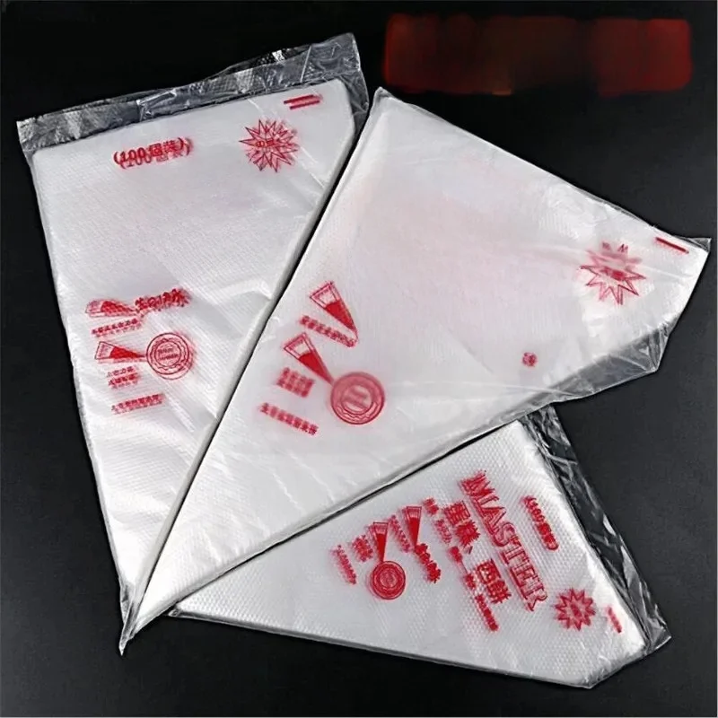 500/300/100 Stuks Wegwerp Gebak Spuitzakken Cake Crème Decoratie Keuken Icing Nozzle Zakken Voedsel Cup bakken Tools - afbeelding 2